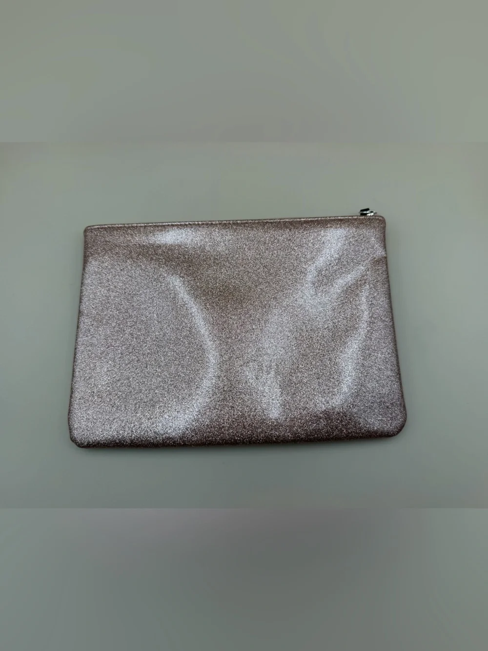 Kate Spade Holiday Drive Gia Rose Gold Glitter Pouch Clutch